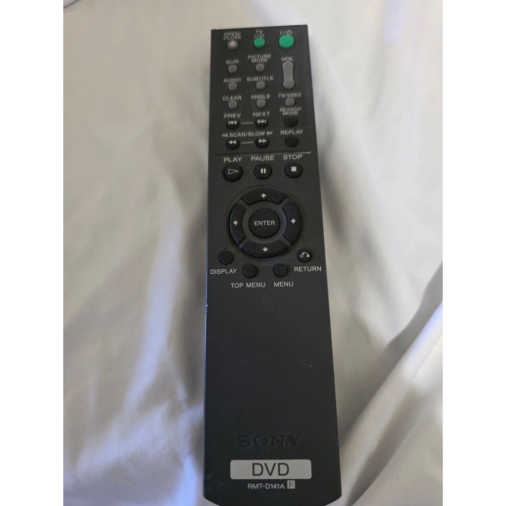 Sony RMT-D141A DVD Player Remote Control Black Genuine OEM Replacement
